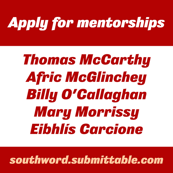 Applications open for mentorships in poetry & fiction